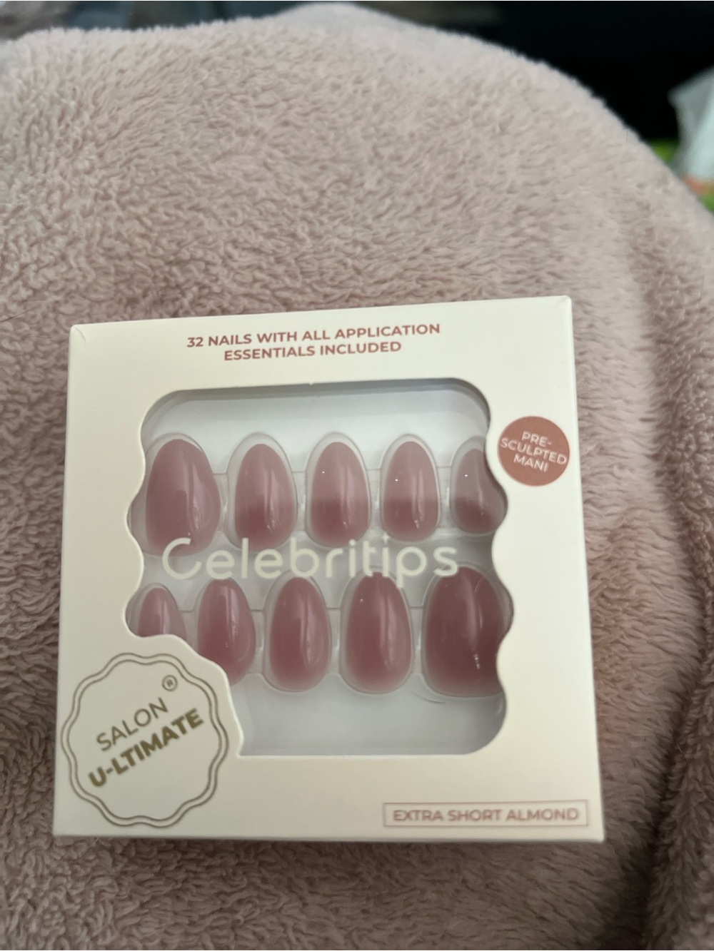 Celebritips Misty Rose nail set NIB